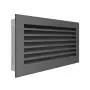 Вентиляционная решетка для камина SAVEN Hide 17x30 графитовая