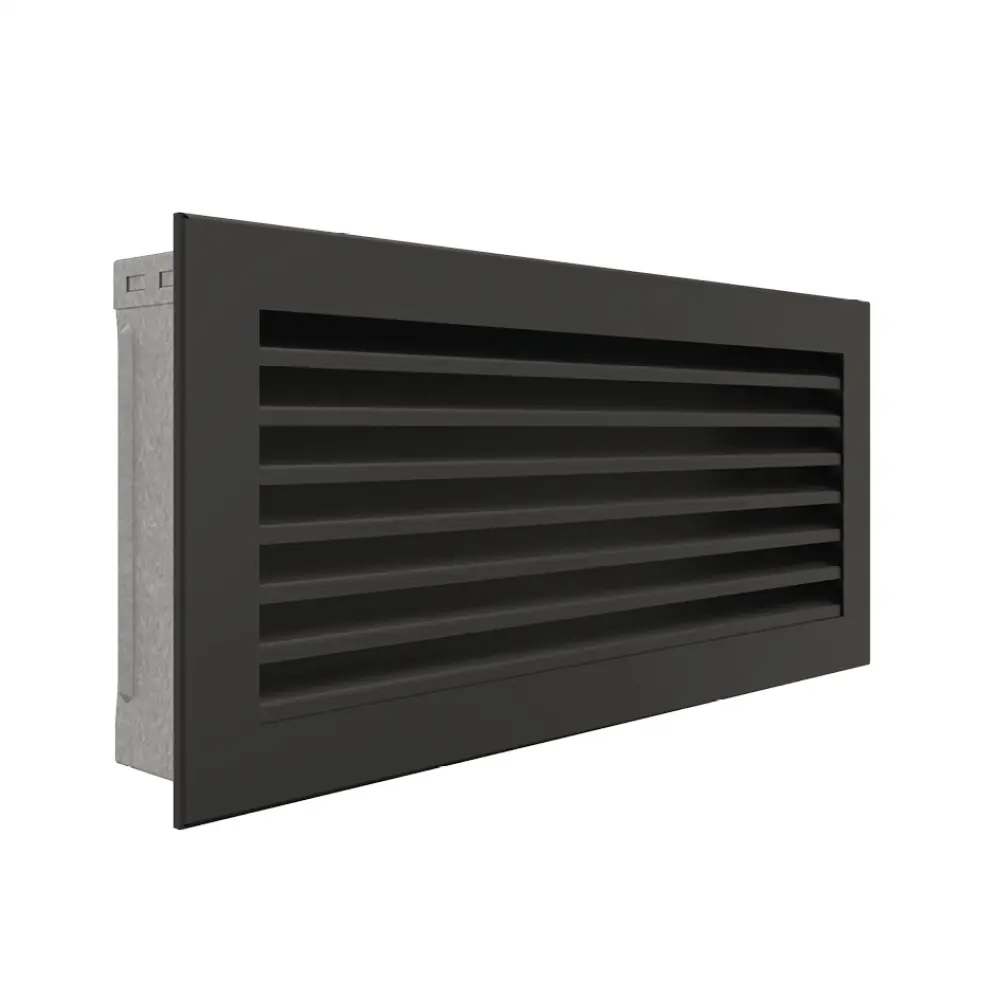 Вентиляційна решітка для каміна SAVEN Hide 17x37 чорна