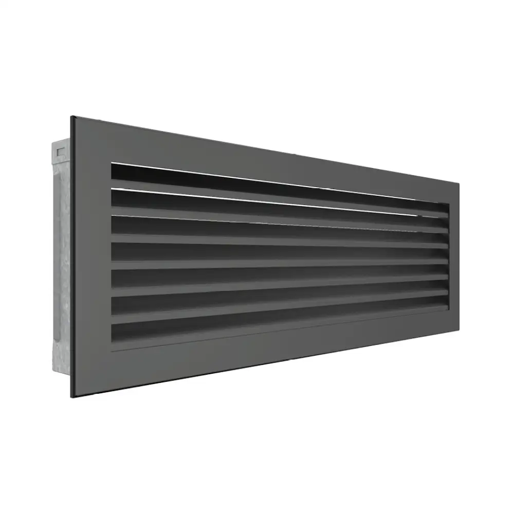 Вентиляционная решетка для камина SAVEN Hide 17x49 графитовая