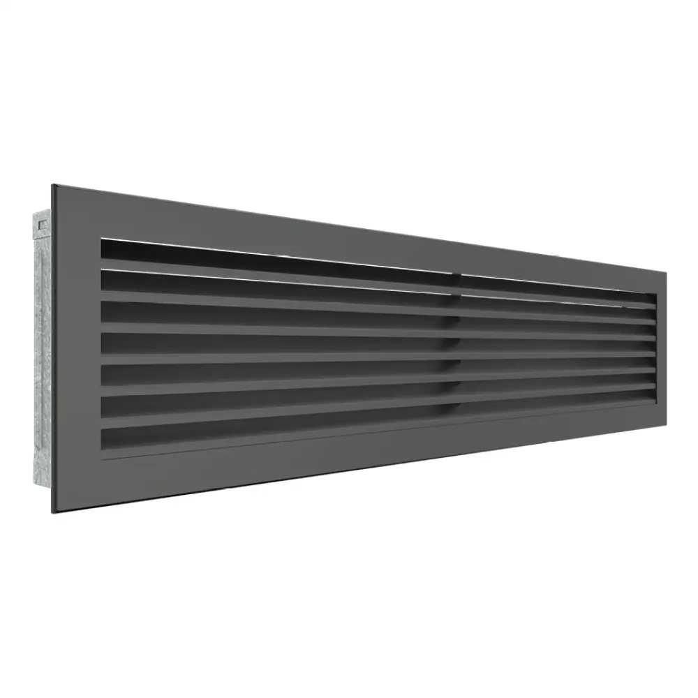 Вентиляционная решетка для камина SAVEN Hide 17x70 графитовая