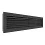 Вентиляционная решетка для камина SAVEN Hide 17x70 черная