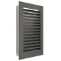 Вентиляционная решетка для камина SAVEN Hide Vertical 30x17 графитовая