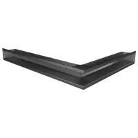 Вентиляционная решетка для камина угловая левая SAVEN Loft Angle 9х60х80 графитовая