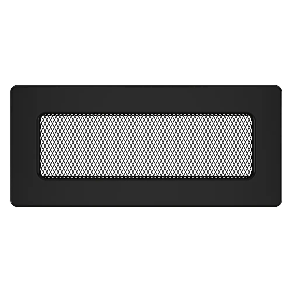 Вентиляционная решетка для камина SAVEN 11х24 черная