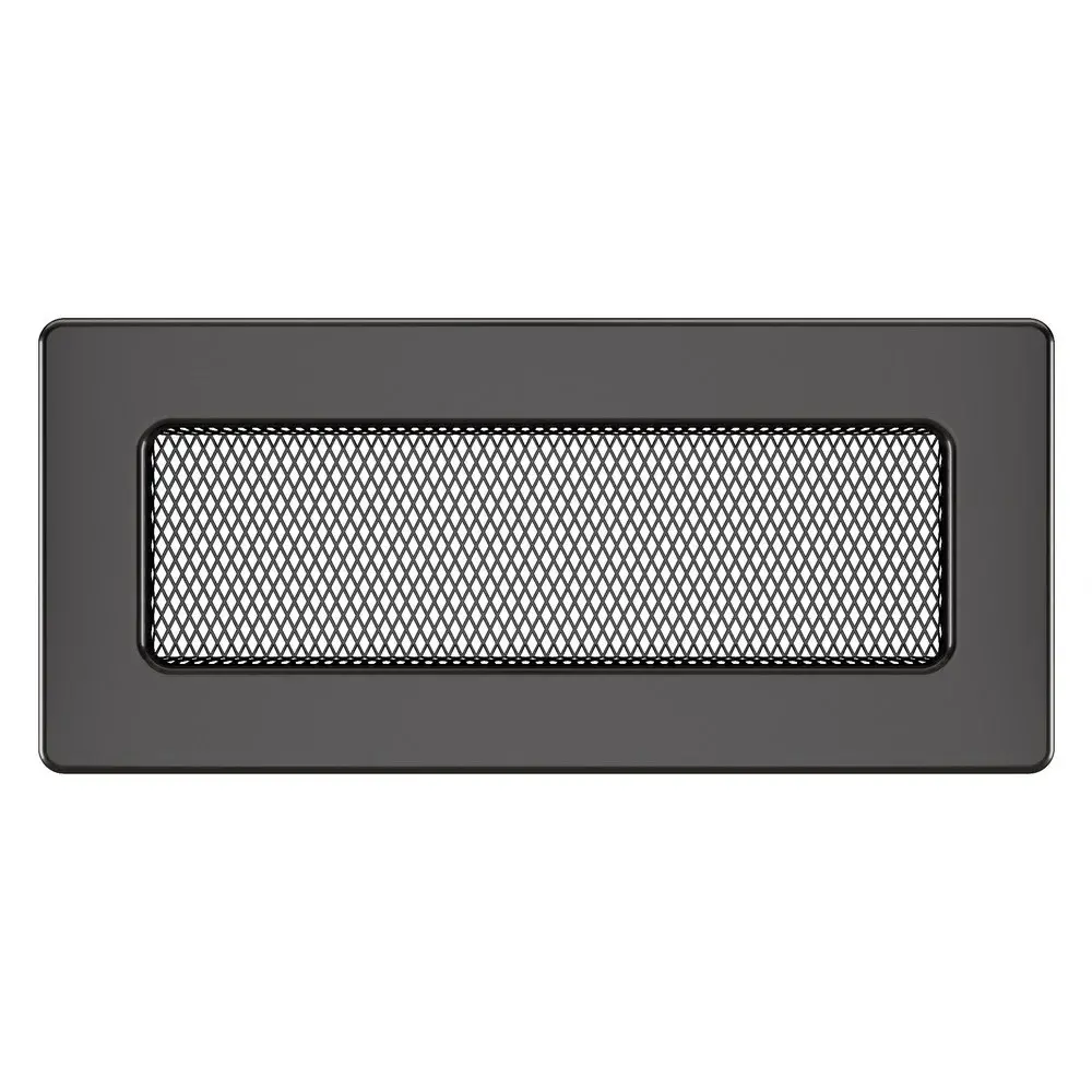Вентиляционная решетка для камина SAVEN 11х24 графитовая