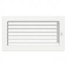 Вентиляционная решетка для камина SAVEN 17х30 c жалюзи белая