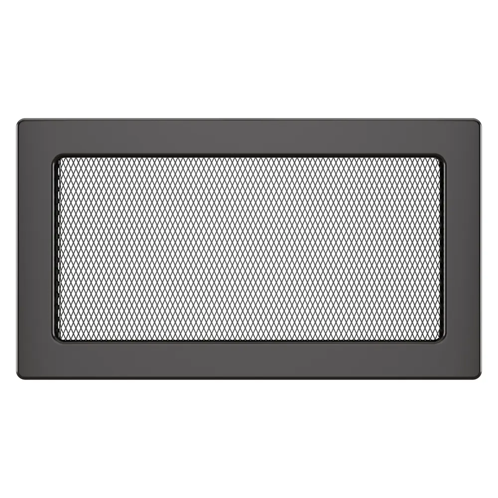 Вентиляционная решетка для камина SAVEN 17х30 графитовая