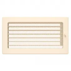 Вентиляционная решетка для камина SAVEN 17х30 c жалюзи кремовая