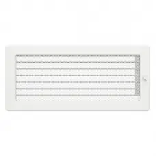 Вентиляционная решетка для камина SAVEN 17х37 c жалюзи белая
