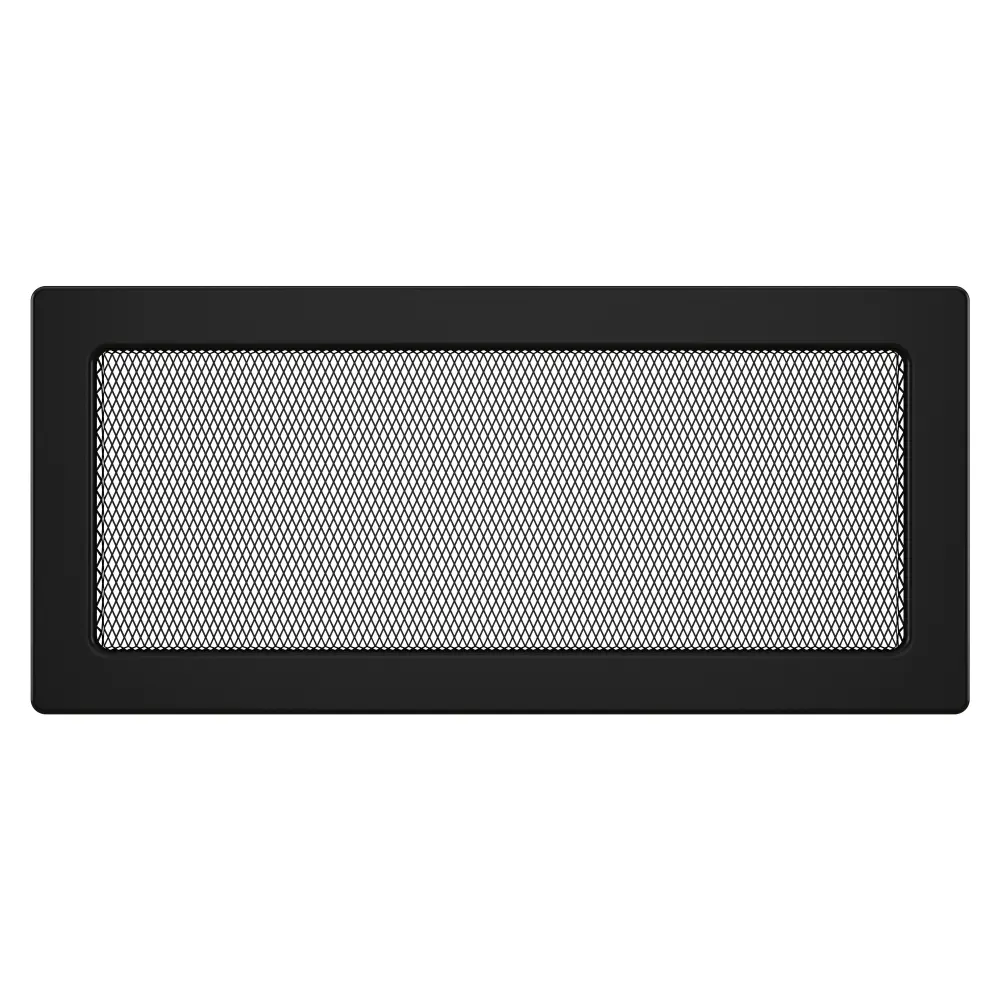 Вентиляционная решетка для камина SAVEN 17х37 черная