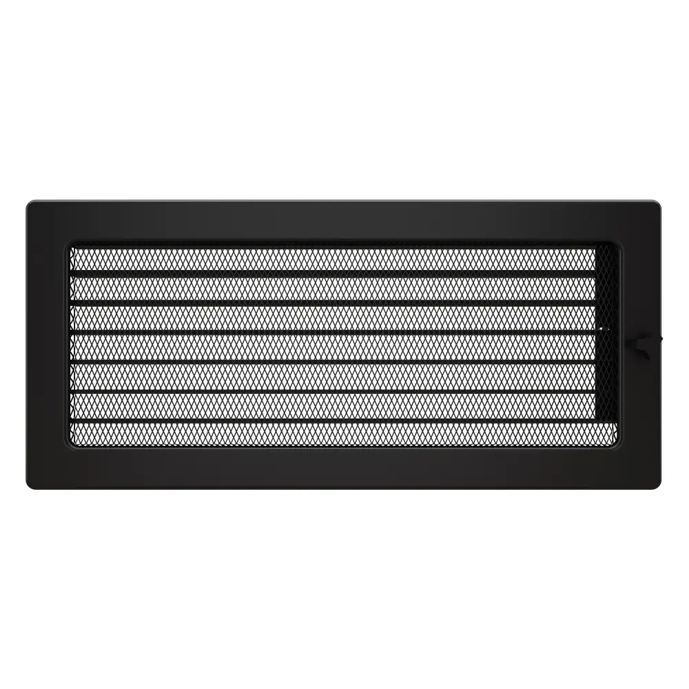 Вентиляційна решітка для каміна SAVEN 17х37 з жалюзі чорний