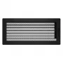 Вентиляційна решітка для каміна SAVEN 17х37 з жалюзі чорний