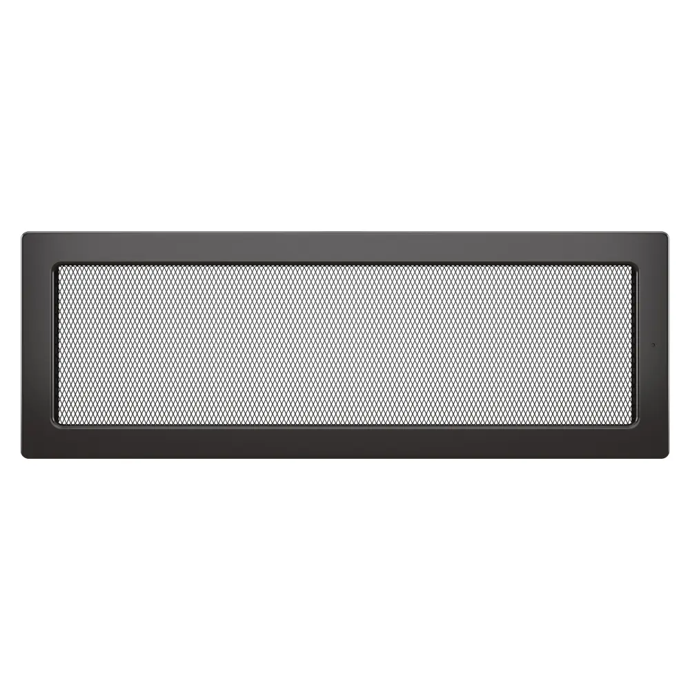 Вентиляционная решетка для камина SAVEN 17х49 графитовая