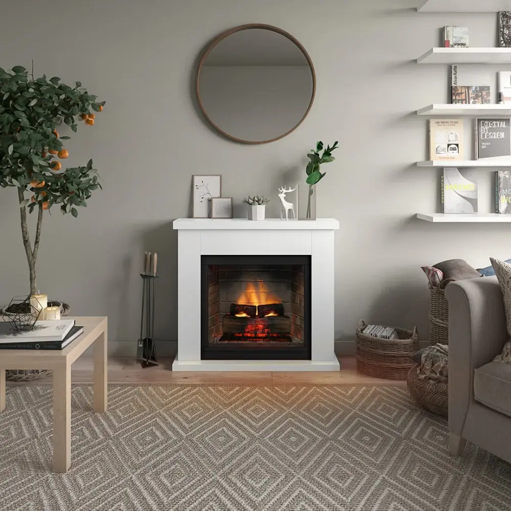Камінокомплект TAGU FRODE PowerFlame 2 білий
