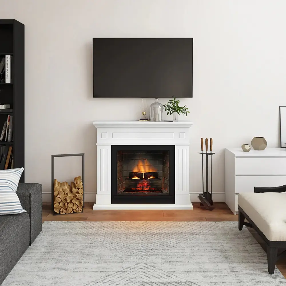 Каминокомплект TAGU LARSEN PowerFlame 2 белый
