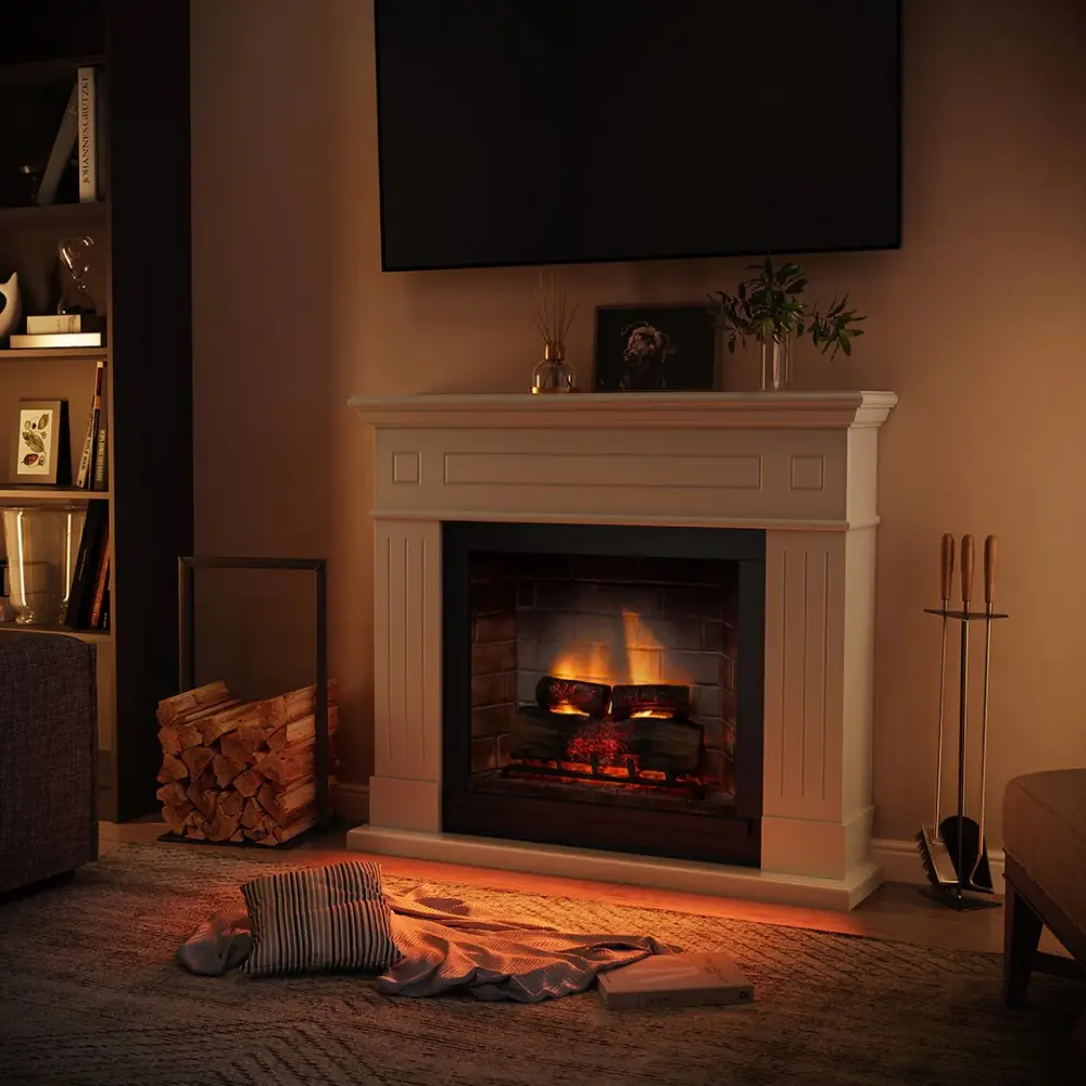 Каминокомплект TAGU LARSEN PowerFlame 2 белый