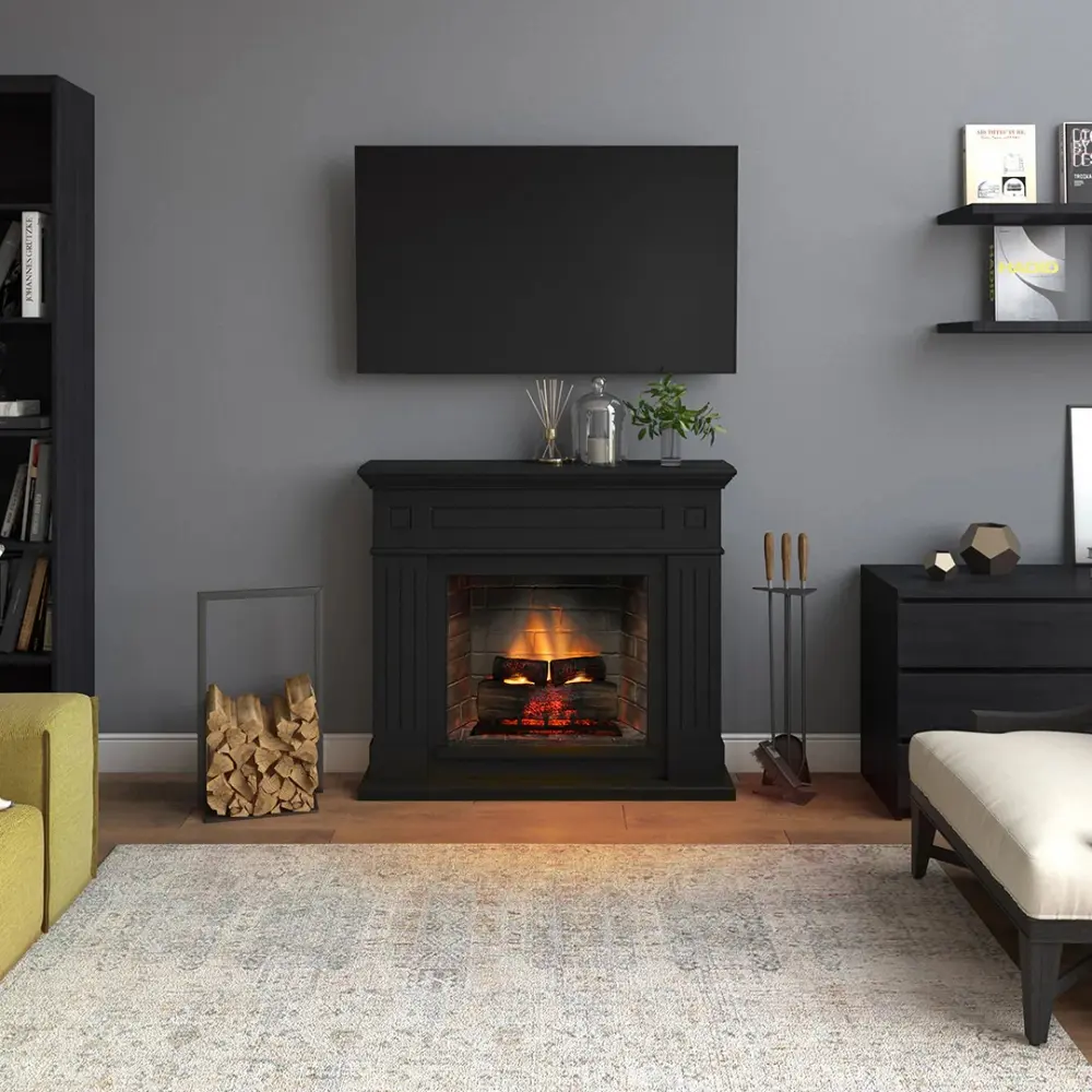Каминокомплект TAGU LARSEN PowerFlame 2 черный
