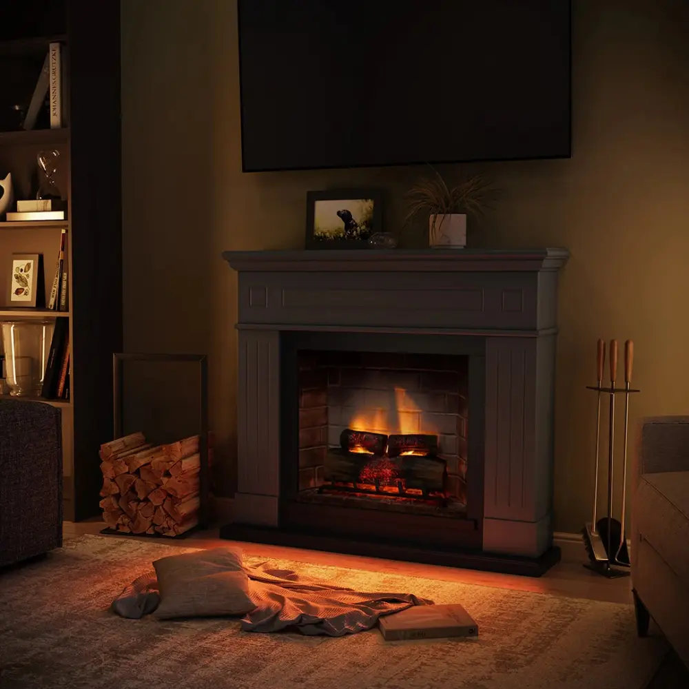 Каминокомплект TAGU LARSEN PowerFlame 2 серый