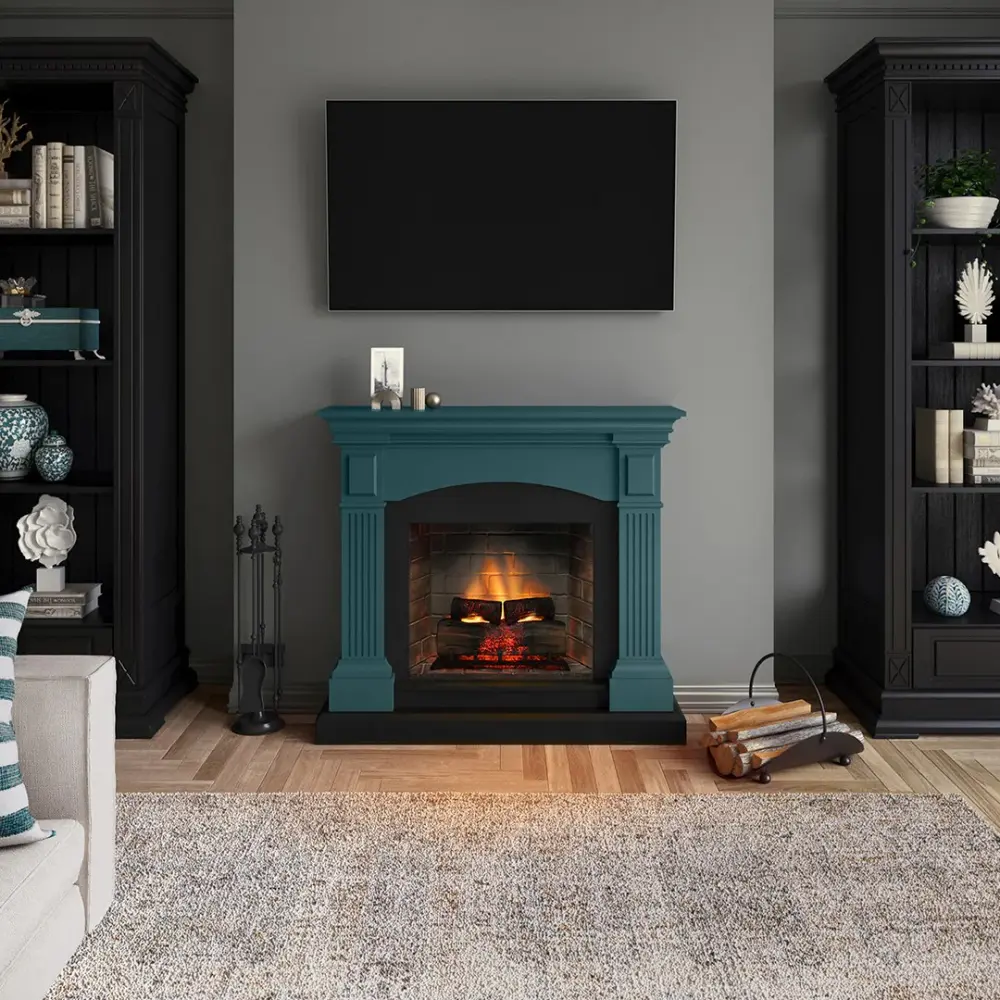 Каминокомплект TAGU MAGNA PowerFlame 2 бирюзовый