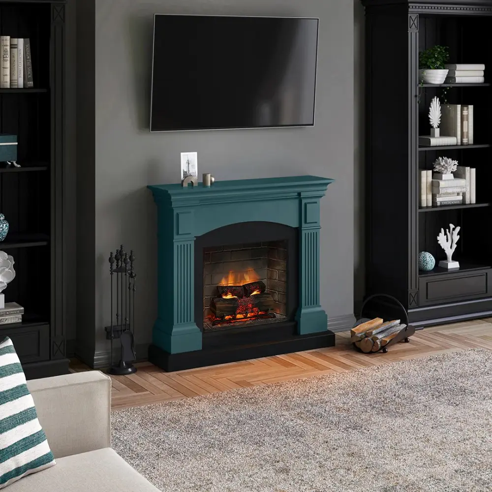 Каминокомплект TAGU MAGNA PowerFlame 2 бирюзовый