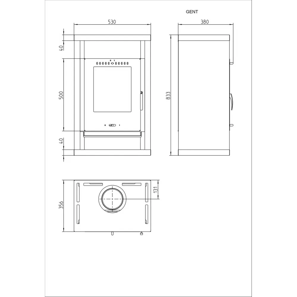 Отопительная печь камин Thorma GENT