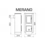 Отопительная печь Thorma MERANO black/gray