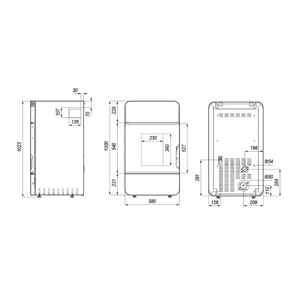 Пеллетная печь Defro Home Omnipell белая