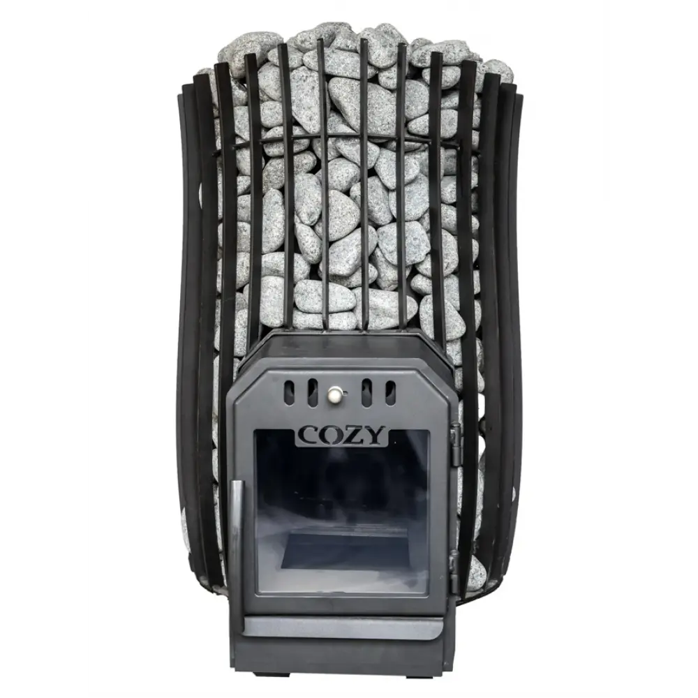 Дровяная печь для бани и сауны COZY 18 SW-TW выносная топка