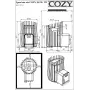 Дровяная печь для бани и сауны COZY 18 SW-TW выносная топка
