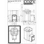 Дровяная печь для бани и сауны COZY 18 TW выносная топка
