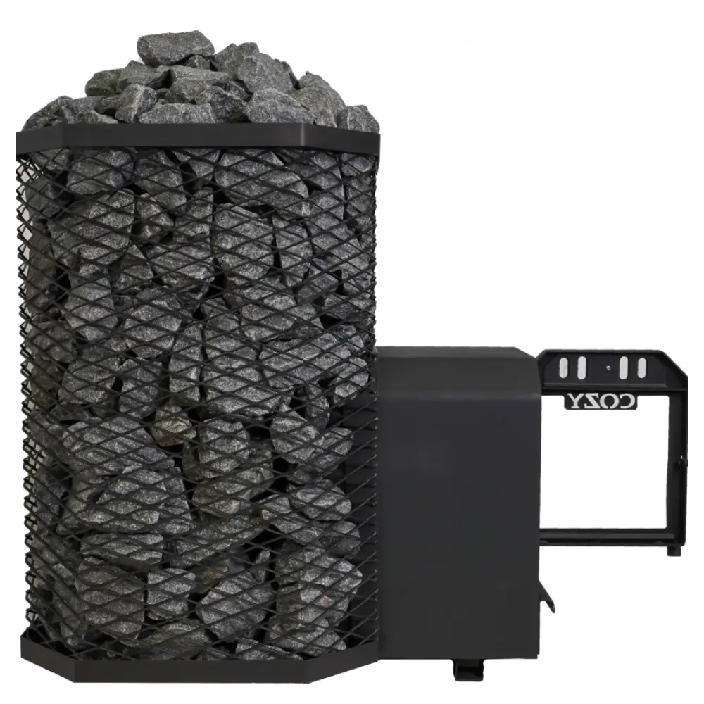 Дровяная печь для бани и сауны COZY 18 TW выносная топка