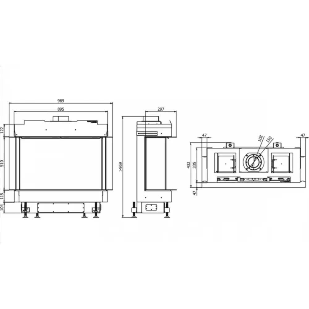 Камінна топка DEFRO HOME VITAL 51 S C - природний газ (NG)