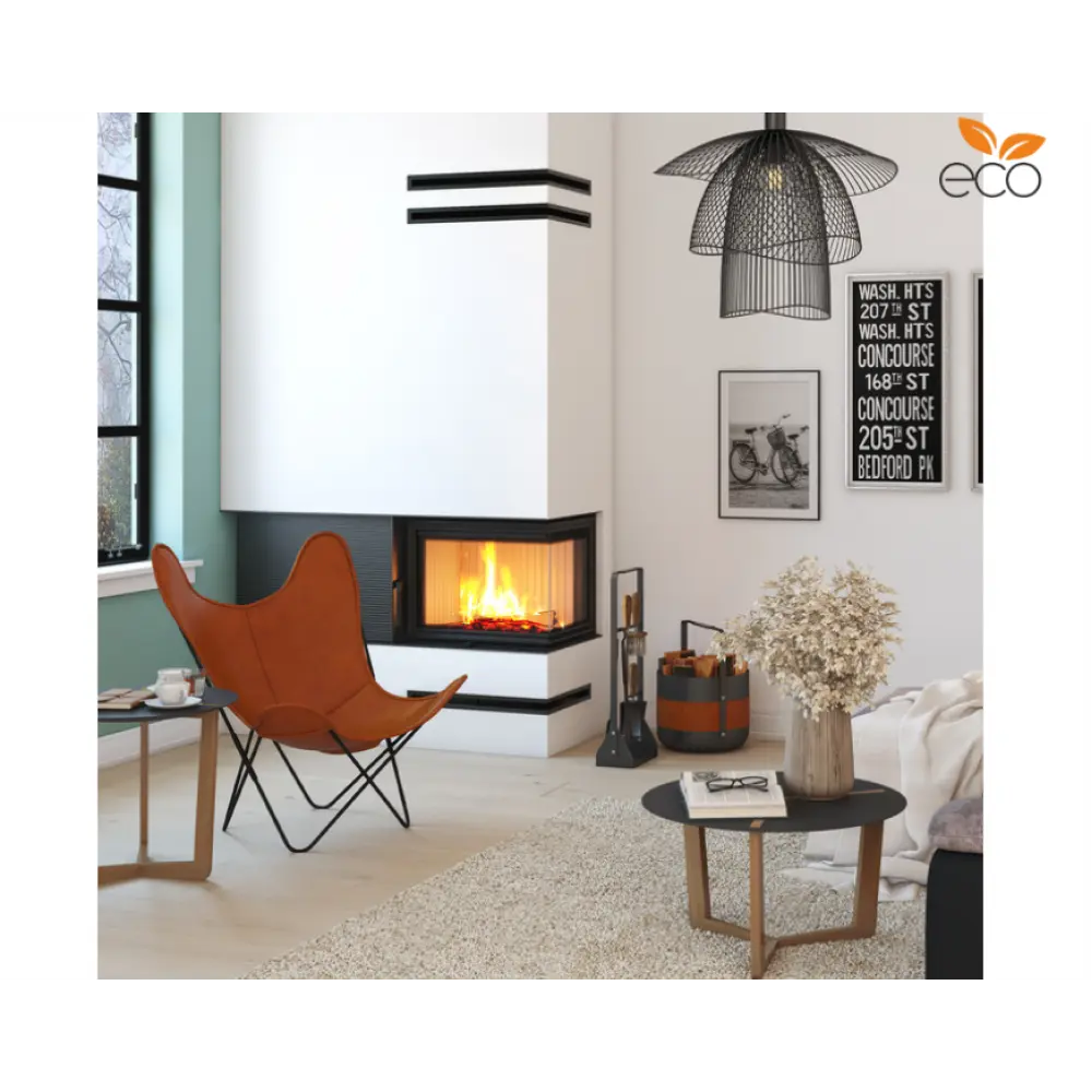 Каминная топка угловая SAVEN Energy 65х50х47R (14,5 kW) ECO