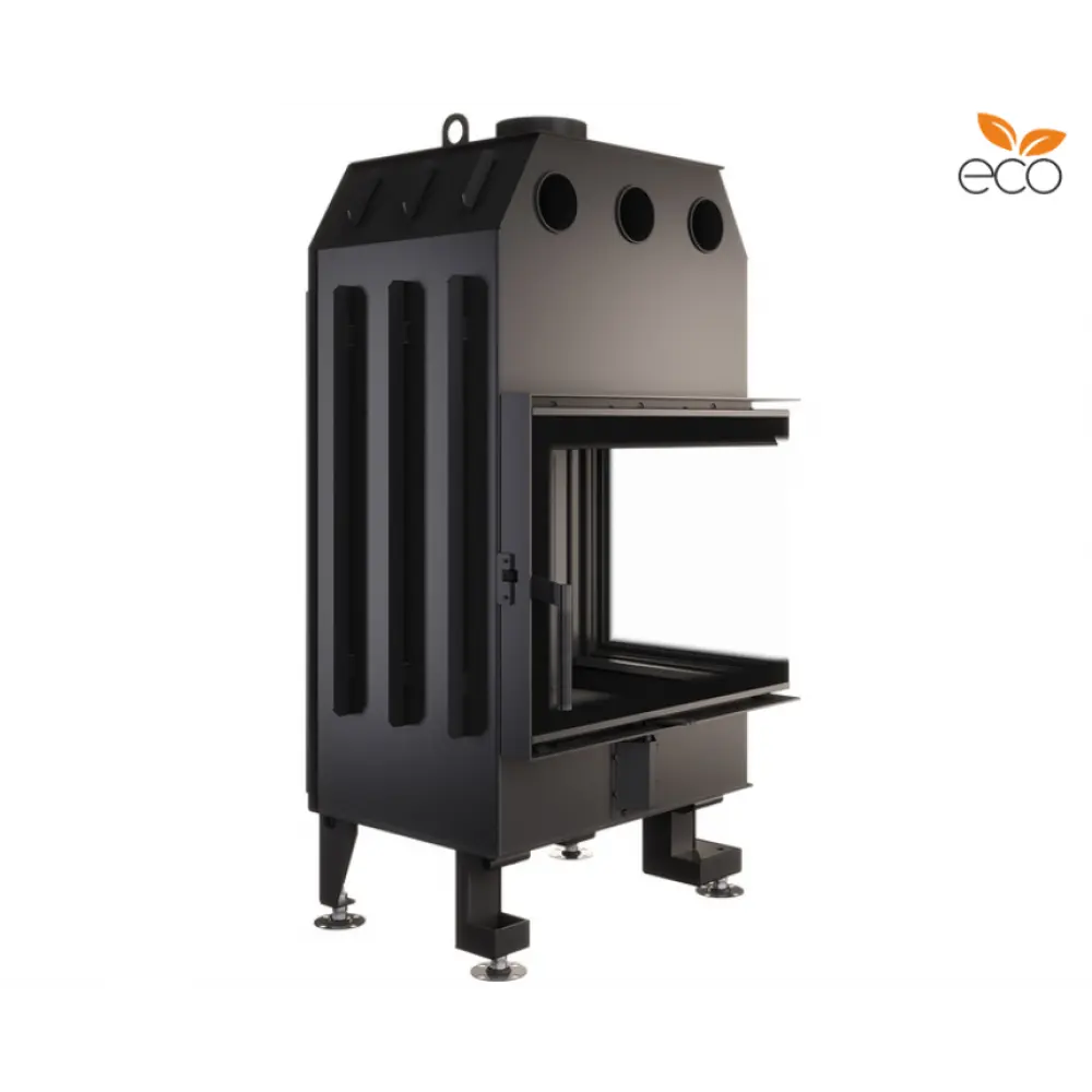 Каминная топка угловая SAVEN Energy 65х50х47R Black (14,5 kW) ECO