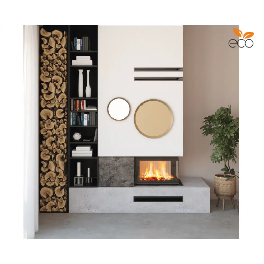 Камінна топка кутова SAVEN Energy 75х50х47L (15,1 kW) ECO