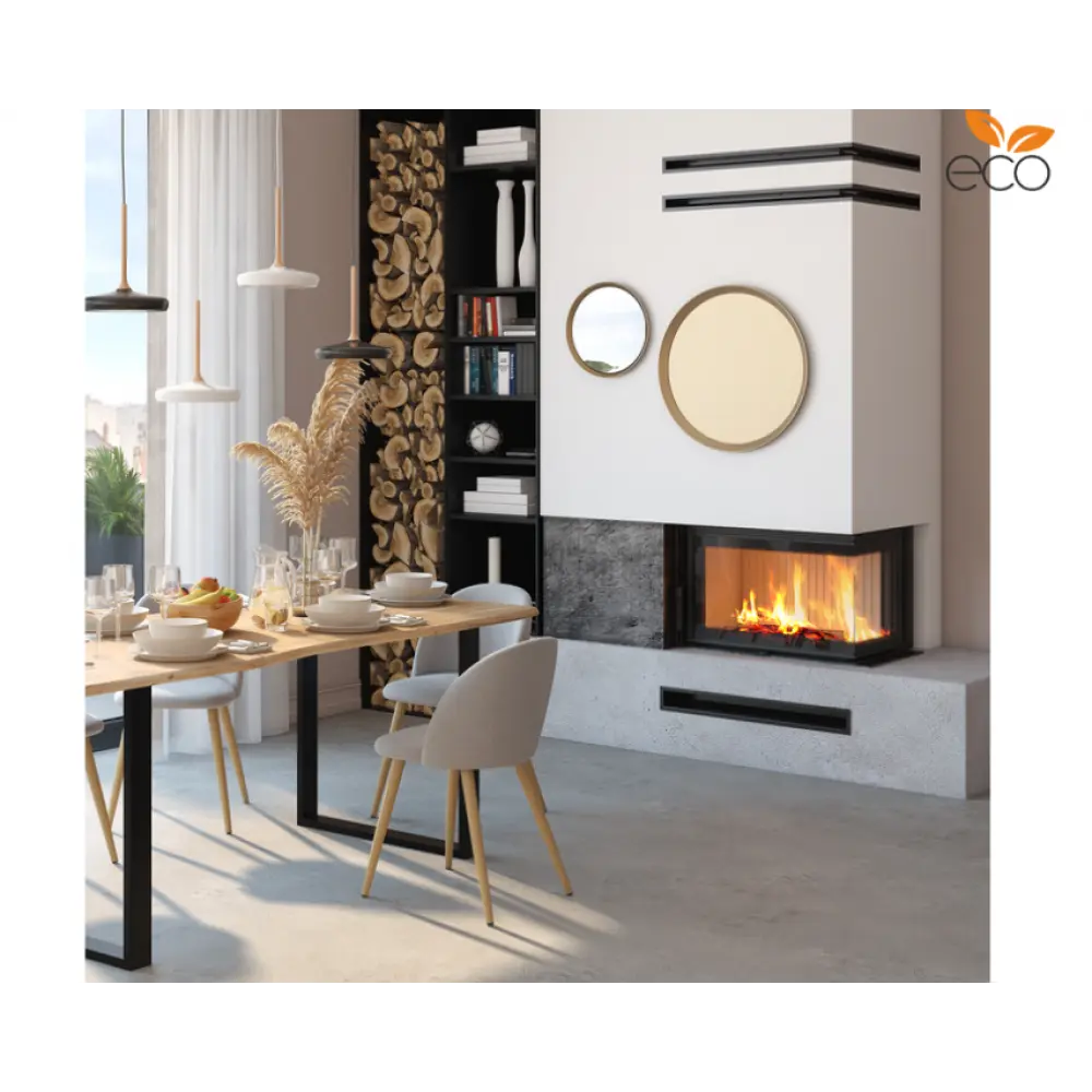 Камінна топка кутова SAVEN Energy 75х50х47L (15,1 kW) ECO