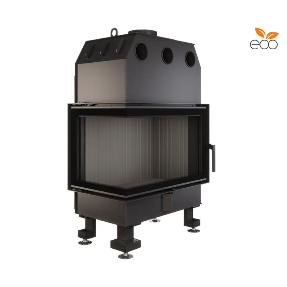 Каминная топка угловая SAVEN Energy 75х50х47L Black (15,1 kW) ECO
