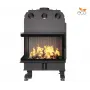 Каминная топка угловая SAVEN Energy 75х50х47L Black (15,1 kW) ECO