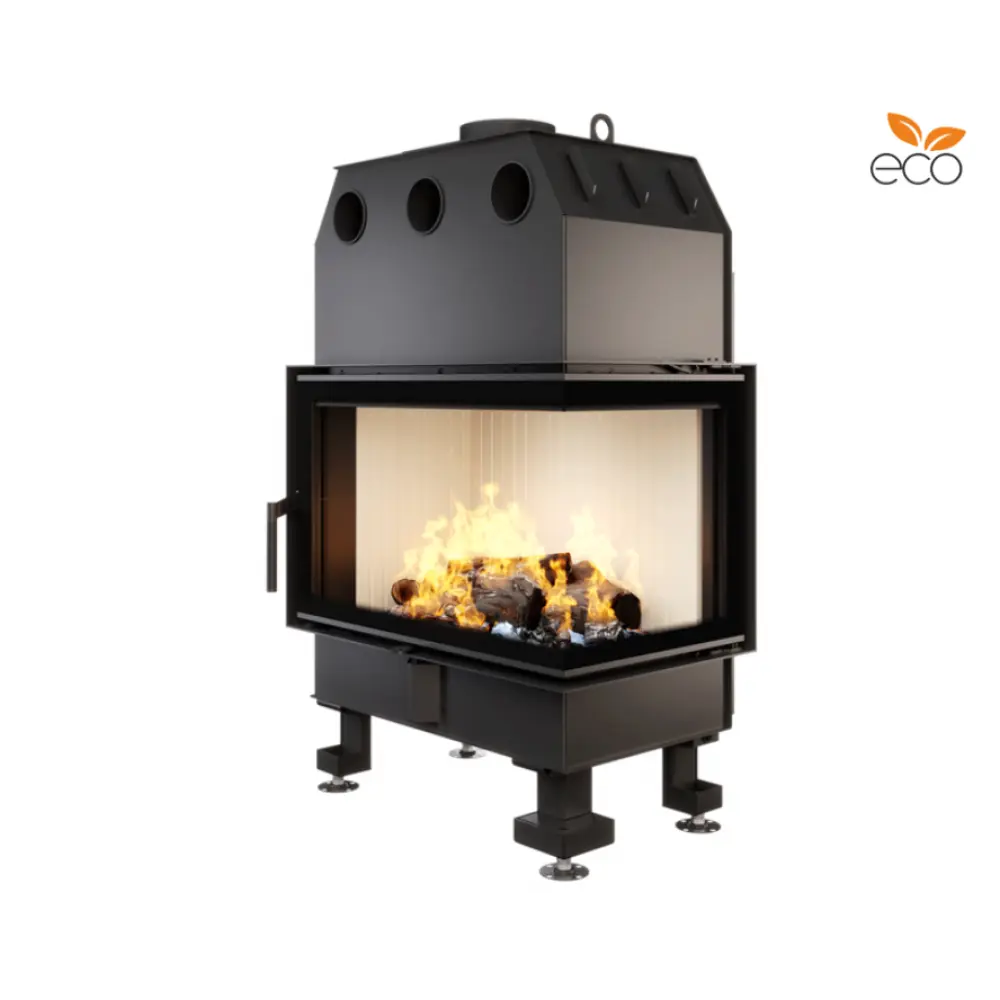 Каминная топка угловая SAVEN Energy 75х50х47R (15,1 kW) ECO