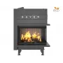 Каминная топка угловая SAVEN Energy Up 75х50х47R Black (15,1 kW) ECO