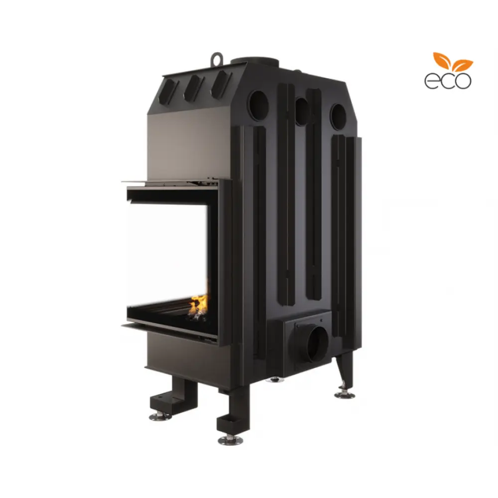 Каминная топка угловая SAVEN Energy 75х50х47R Black (15,1 kW) ECO