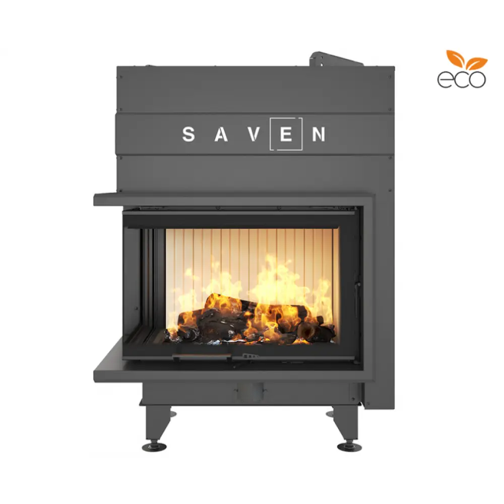 Каминная топка угловая SAVEN Energy Up 85х50х47L (17,0 kW) ECO