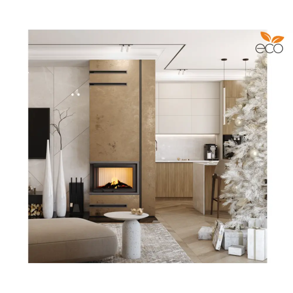 Каминная топка угловая SAVEN Energy Up 85х50х47L (17,0 kW) ECO