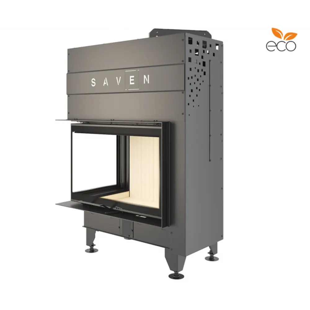 Каминная топка угловая SAVEN Energy Up 85х50х47L (17,0 kW) ECO