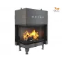 Каминная топка угловая SAVEN Energy Up 85х50х47L Black (17,0 kW) ECO