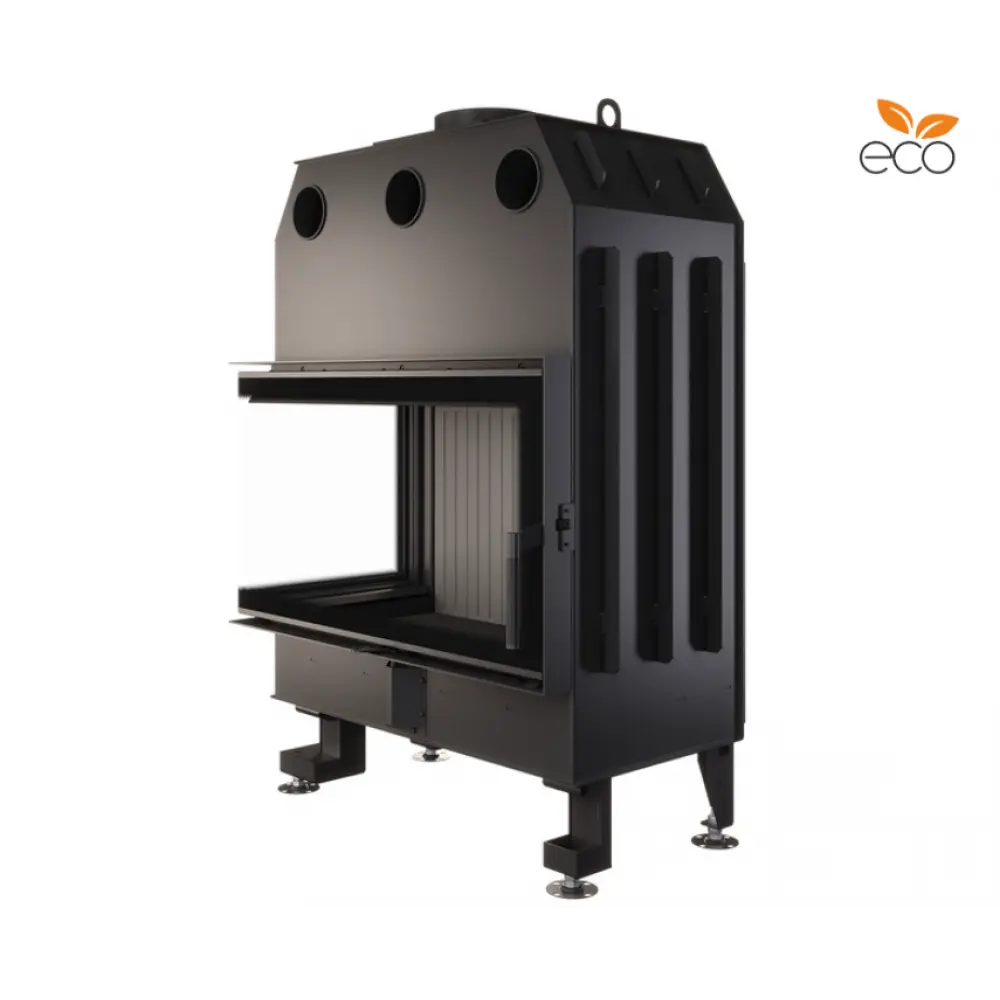 Каминная топка угловая SAVEN Energy 85х50х47L Black (17,0 kW) ECO