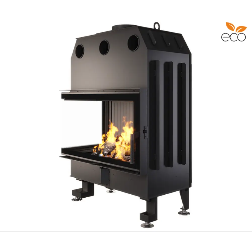 Каминная топка угловая SAVEN Energy 85х50х47L Black (17,0 kW) ECO