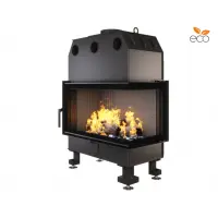 Каминная топка угловая SAVEN Energy 85х50х47R Black (17,0 kW) ECO