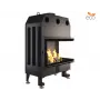 Каминная топка угловая SAVEN Energy 85х50х47R Black (17,0 kW) ECO