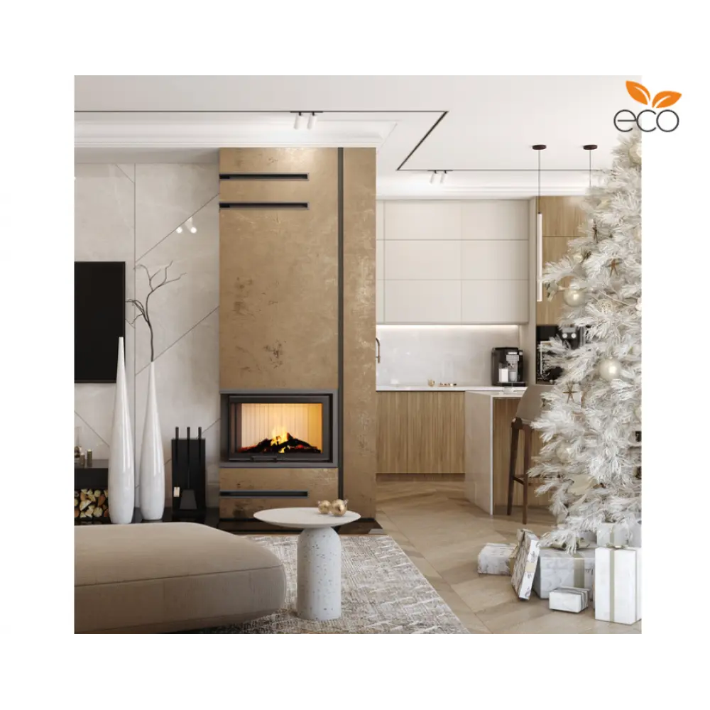 Каминная топка угловая SAVEN Energy Up 75х50х47L (15,1 kW) ECO